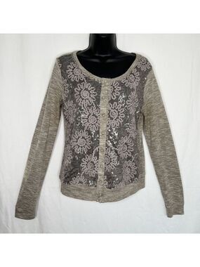 🦩 A’REVE Sheer Sequin Lace Cardigan (🦩2 for $25)